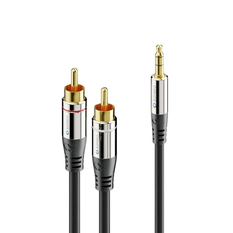 Cavo-audio-PureLink-sonero-2x-RCA-a-35-mm-da-15-m