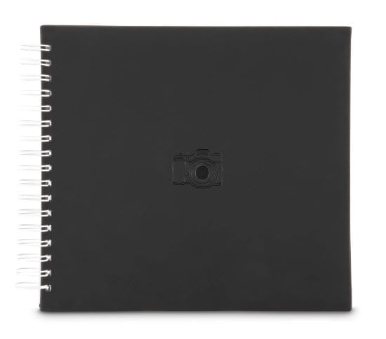 Hama-Signs-Album-Fotografico-a-Spirale-28x24cm-50-Pagine-Bianche-Nero