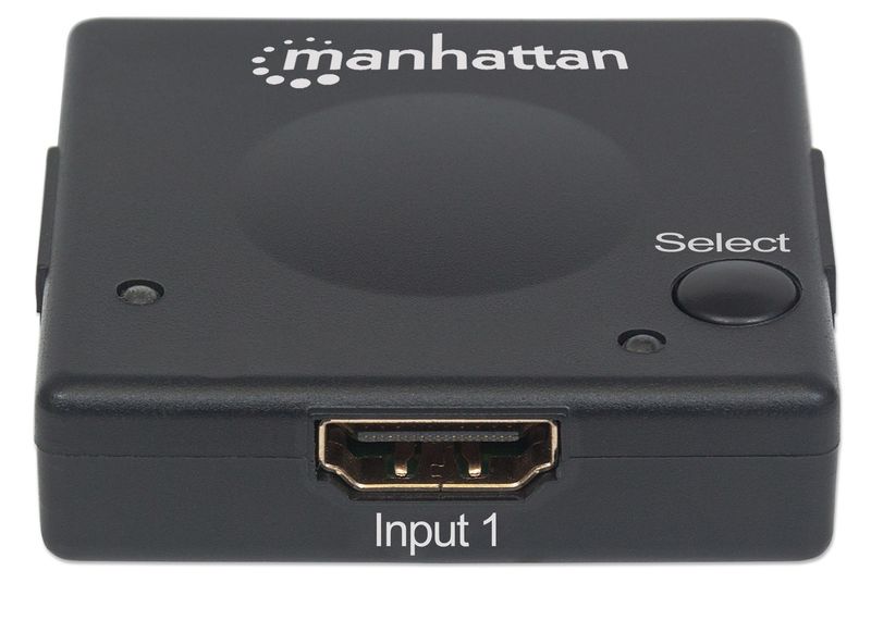 Manhattan-207911-conmutador-de-vdeo-HDMI--HDMI-Switch-2-Port-1080p-Connects-x2-HDMI-sources-to-x1-display-Automatic-and-