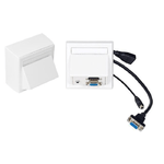 VivoLink WI221192 HDMI  VGA  3.5mm Bianco presa energia (Wall box VGA HDMI  35mm - aud inc Thorsmann wall box . - Warran