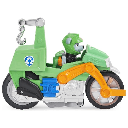 Spin-Master-PAW-Patrol--veicolo-Moto-Pups-di-Rocky-motocicletta-con-motore-a-retrocarica-e-personaggio