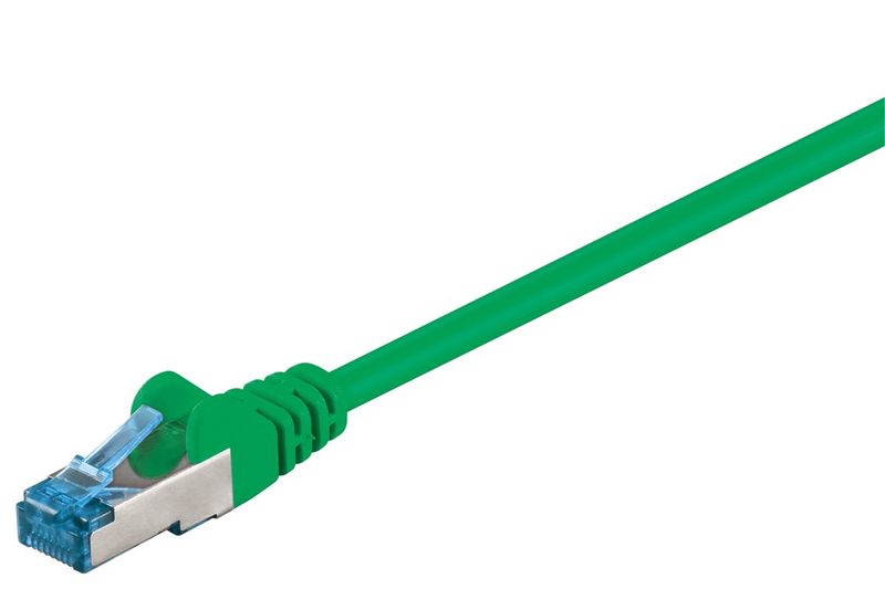 Wentronic-goobay---Patch-Kabel---RJ-45--M--bis-RJ-45--M----5-m---SFTP-PiMF---CAT-6a---halogenfrei---grA¼n--93816-