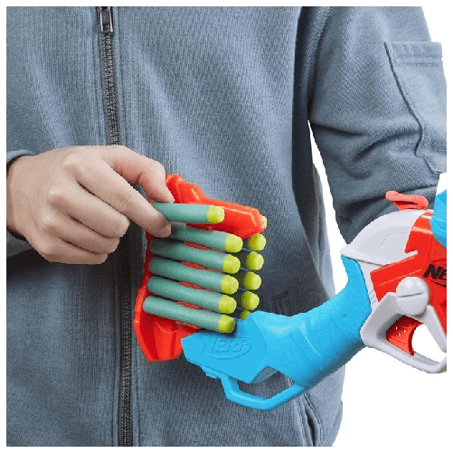 Hasbro-Nerf-DinoSquad---Tricera-blast--blaster-con-alloggiamento-per-caricamento-di-3-dardi