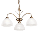 Lampadario Contemporaneo Milanese Acciaio Adjustable Vetro 3 Luci E14