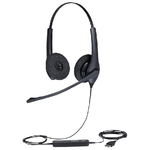 Jabra Biz 1500 Duo USB Auricolare Cablato A Padiglione Ufficio USB tipo A Bluetooth Nero