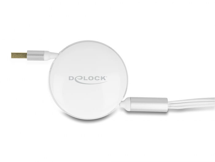 Delock-Cavo-di-ricarica-retrattile-USB-3-in-1-Tipo-A-a-Micro-USB---2-x-USB-Tipo-C-con-funzione-di-ricarica-rapida-bianco