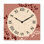 Lupia - Lupia - Orologio da Parete in Legno ecologico, con stampa JAPANESE STYLE RED, 30x30 cm