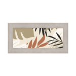 Lupia - Quadro moderno, per soggiorno camera da letto, con cornice BOSTON colore BEIGE, 28x57 cm