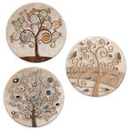 Lupia - SOTTOTUTTO Rotondo Collezione TREE Set assortito Sottobicchiere, Sottopiatto o Sottopentola