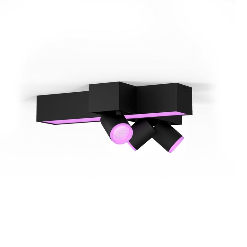 Philips-Hue-White-and-Color-ambiance-Centris-Plafoniera-Smart-Cross--3-punti-luce-GU10--LED-Integrato--Nera-in-Alluminio