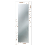 Lupia - Specchio da parete lungo moderno Mirror Fantasy STELI BROWN 52x152 cm con cornice stampata