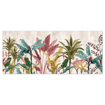 Lupia - Quadro moderno Stampa su Tela CANVAS WORLD 52x122 cm BANANA LEAVES BEIGE