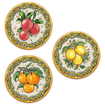 Lupia - SOTTOTUTTO Rotondo Collezione FRUIT Set assortito Sottobicchiere, Sottopiatto o Sottopentola