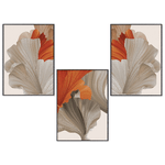 Lupia - Set con 3 POSTER Quadri moderni FLOWERS ORANGE A3 29