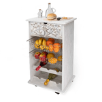 Lupia - Lupia - Carrello Cucina Multifunzione WHITE ALBERO ABBRACCIO, Portafrutta Ruote Piroettanti