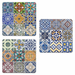 Lupia - SOTTOTUTTO Quadrato Collezione TILES Set assortito Sottobicchiere, Sottopiatto o Sottopentola