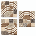 Lupia - SOTTOTUTTO Quadrato Collezione LEAVES TILES Set assortito Sottobicchiere