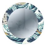 Lupia - Specchio da parete Rotondo moderno Mirror Fantasy THE GREAT WAVE OFF KANAGAWA diam. 65 cm