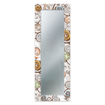 Lupia - Specchio da parete lungo moderno Mirror Fantasy TREE WHITE 44x127 cm con cornice stampata