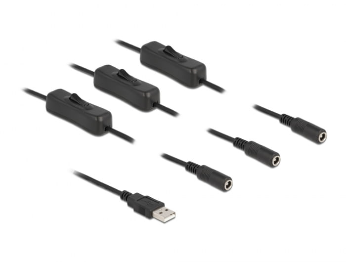 Delock-Cavo-USB-tipo-A-maschio-a-3-x-DC-55-x-21-mm-femmina-con-interruttore-1-m