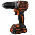 BLACK-AND-DECKER-Trapano-Avvitatore-BRUSHLESS-Con-Doppia-Batteria-18V-LITIO-1.5Ah--24-2-Velocita--Caricabatterie-in-3-5h-Valigetta