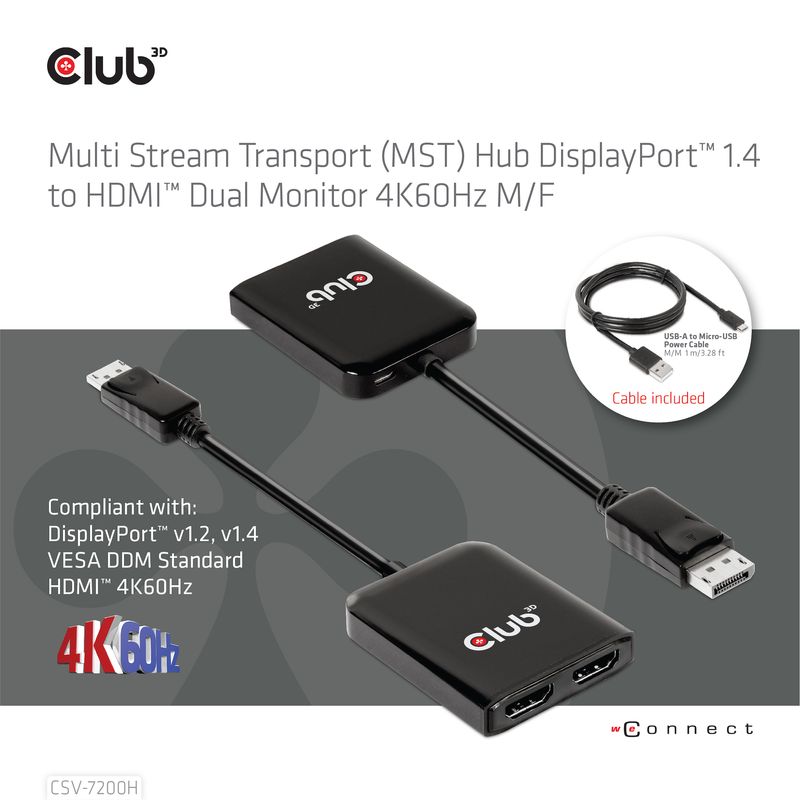 Konform-mit-DisplayPort-v1.4-DisplayPort-v1.2-VESA-DDM-Standard-HDMI-4K60Hz--Untersttzt-HDCP-1.4-und-HDCP-2.2-Contentsch