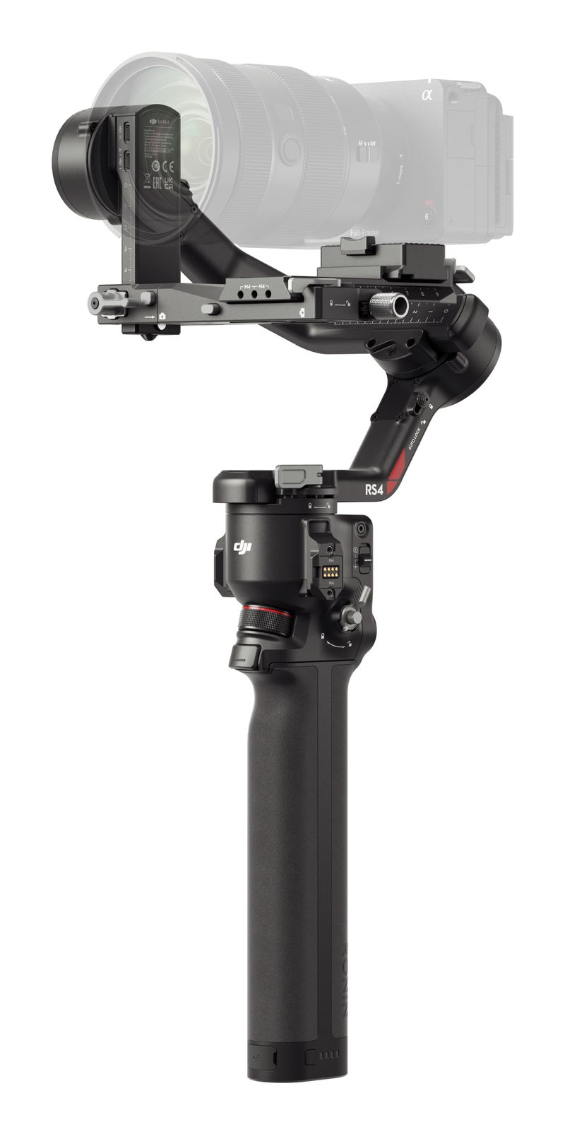 DJI-RS-4-Stabilizzatore-a-3-Assi-per-Fotocamere-Mirrorless-e-DSLR-Riprese-Verticali-Native-2ª-Generazione-Selettore-Joystick-a-2-Modalita--Bracci-in-Teflon