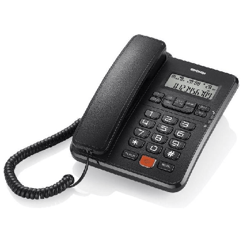 Brondi-Office-Desk-Telefono-DECT-Identificatore-di-chiamata-Nero