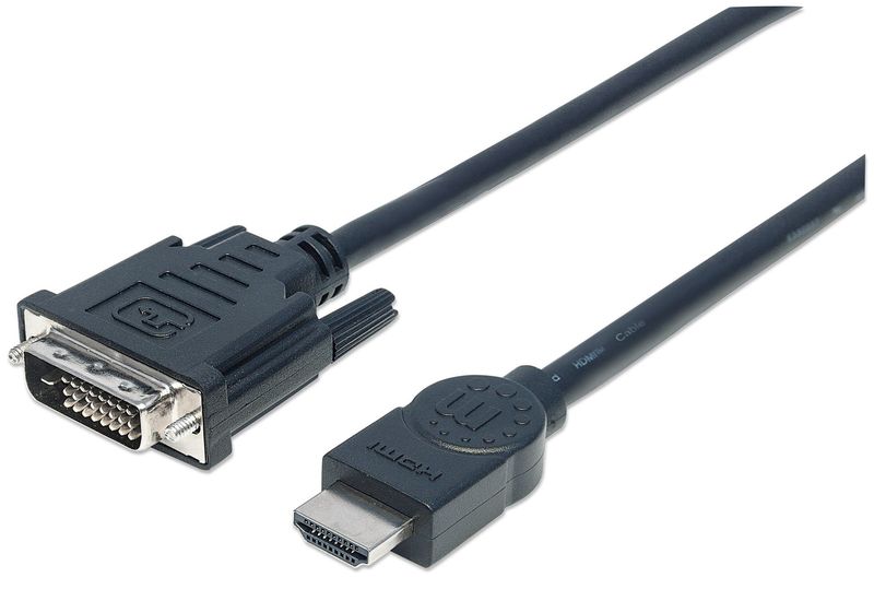 Manhattan-372510-cavo-e-adattatore-video-3-m-HDMI-tipo-A--Standard--DVI-D-Nero