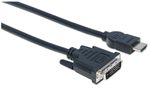 Manhattan-372510-cavo-e-adattatore-video-3-m-HDMI-tipo-A--Standard--DVI-D-Nero