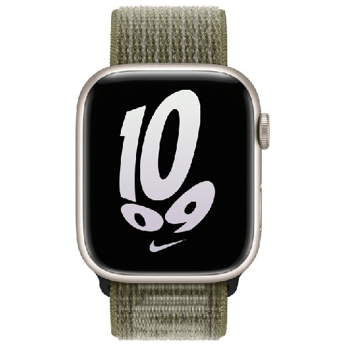 Apple-MPJ23ZM-A-accessorio-indossabile-intelligente-Band-Verde-Bianco-Nylon