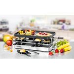 Rommelsbacher-RC-1400-griglia-per-raclette-8-persona-e--1200-W-Acciaio-inossidabile