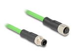 Delock-Cavo-M12-con-codifica-D-da-4-pin-maschio-a-femmina-PUR--TPU--1-m
