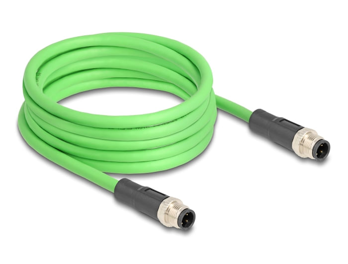 Delock-Cavo-M12-con-codifica-D-4-pin-maschio-maschio-PUR--TPU--5-m
