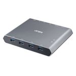 ATEN Interruttore Dock KVM a 2 porte 4K DisplayPort USB-C con passaggio di alimentazione