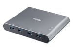 ATEN-Interruttore-Dock-KVM-a-2-porte-4K-DisplayPort-USB-C-con-passaggio-di-alimentazione