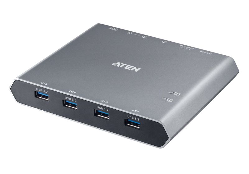 ATEN-Interruttore-Dock-KVM-a-2-porte-4K-DisplayPort-USB-C-con-passaggio-di-alimentazione