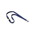 Durable Textile lanyard SOFT COLOUR midnight blue tracolla Supporto per badge Metallo, Tessile Blu