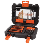 Stanley-B-D-Black---Decker-BLACK-DECKER---Set-per-trapano-A7232-XJ-colore--Nero-1-pezzo-Adattatore-per-trapani