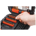 Stanley-B-D-Black---Decker-BLACK-DECKER---Set-per-trapano-A7232-XJ-colore--Nero-1-pezzo-Adattatore-per-trapani