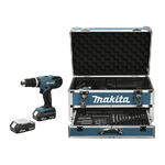 Makita HP457DWEX4 trapano 1400 Giri/min Nero, Blu 1,7 kg