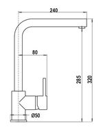 Schock-SXTOWN16-Aquatown-Miscelatore-Canna-Alta-a-Ponte-Schock-Saving-Apertura-90-Gradi-New-Alumina