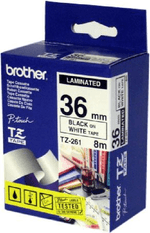 Brother-TZ-261-nastro-per-etichettatrice-Nero-su-bianco