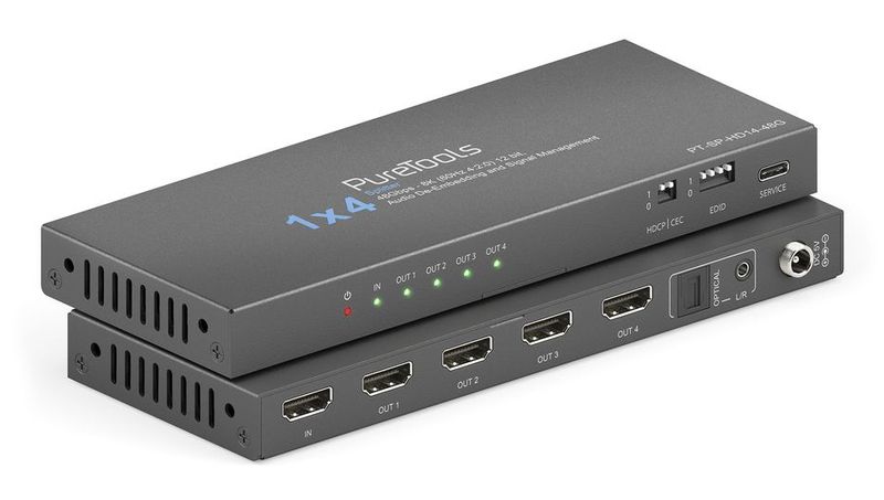 PureLink-PureTools---Splitter-HDMI2.1-1x4---48-Gbps---8K--60-Hz-420--12-bit