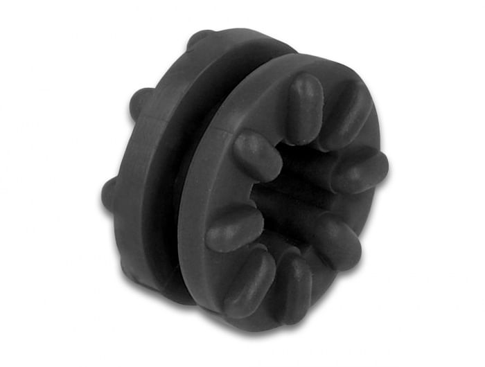 Gommino-antivibrante-Delock-nero-10-pezzi