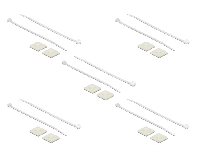 Delock-base-di-montaggio-25-x-25-mm-con-fascetta-L-150-x-P-36-mm-bianco