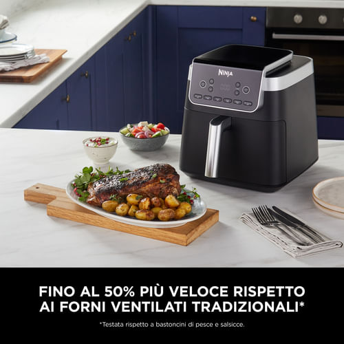 Ninja-AF180EU-Friggitrice-ad-Aria-MAX-6.2L-Digitale-5-in-1-Antiaderente-Cottura-Senza-Olio-per-Arrostire-Cuocere-al-Forno-Formato-Famiglia-Cestello-e-Piastra-Lavabili-in-Lavastoviglie-Grigio