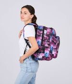 Seven-Zaino-Scuola-Freethink-Viola-Fucsia-Girl-Zaino-Doppio-Scomparto-con-Supporto-Usb