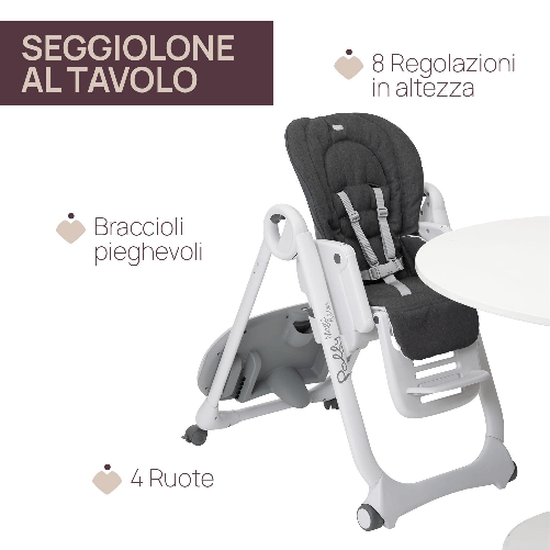 Chicco-Seggiolone-Polly-Magic-Relax-Grey-Melange