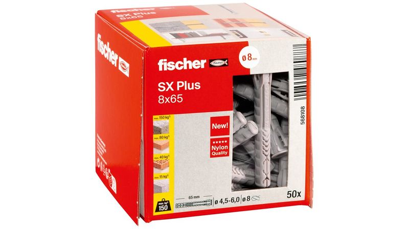 Fischer-Tasselli-SX-8x65-50-Pezzi